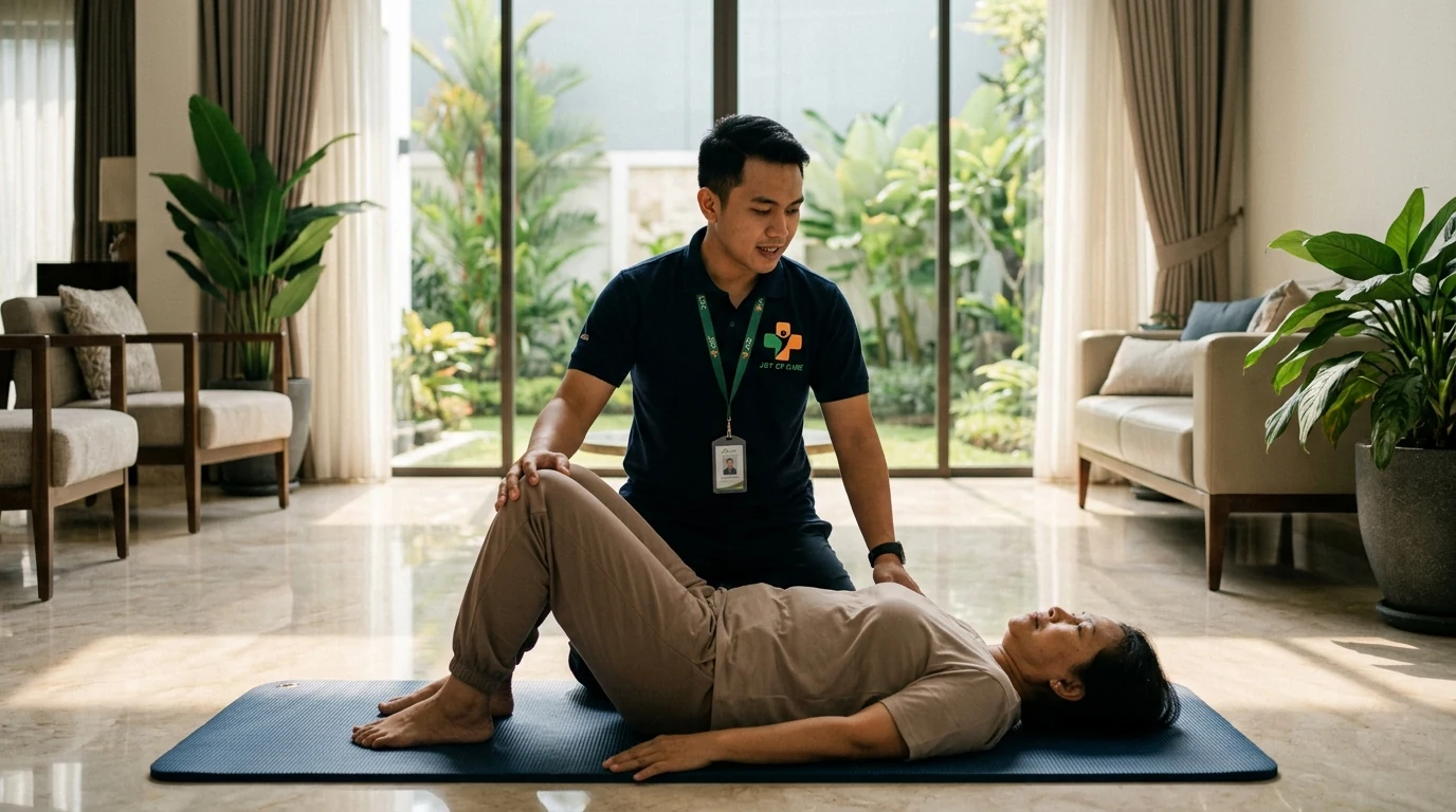 Latihan Fisioterapi HNP Saraf Kejepit - Layanan Homecare Medis Joy of Care