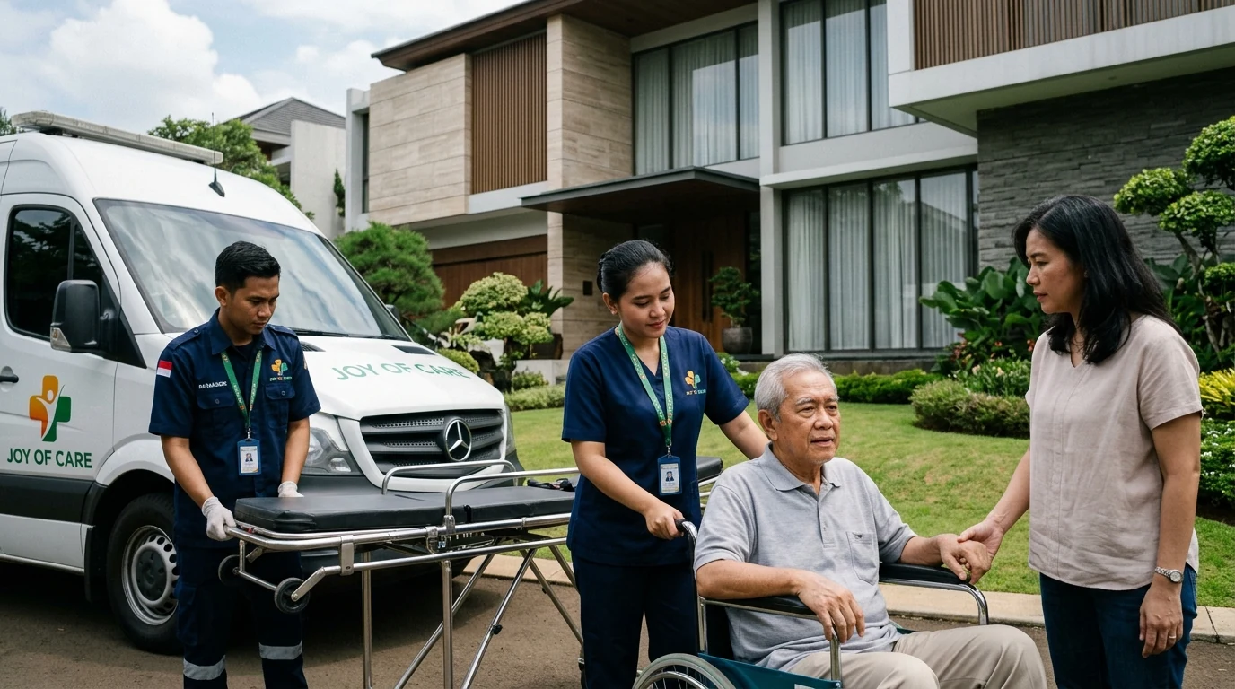 Cara Pesan Antar Jemput Pasien ke RS - Layanan Homecare Medis Joy of Care