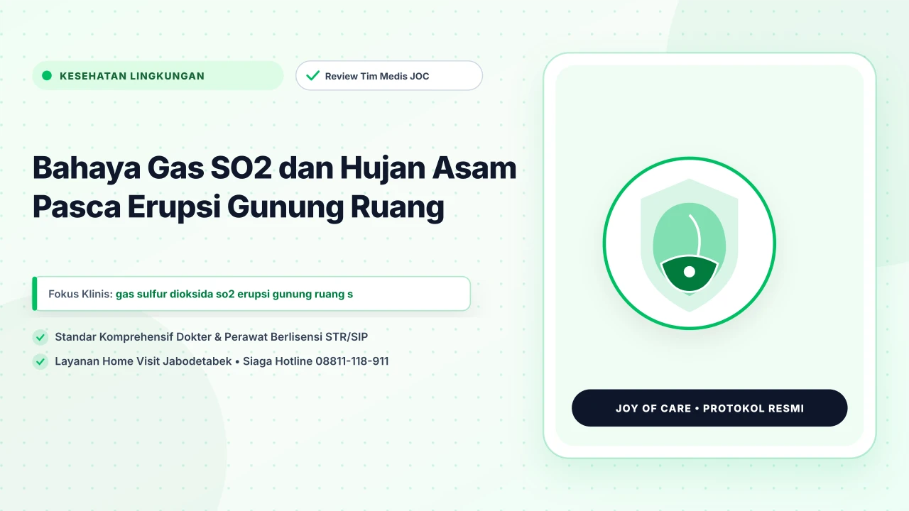 Bahaya Gas SO2 dan Hujan Asam Pasca Erupsi Gunung Ruang