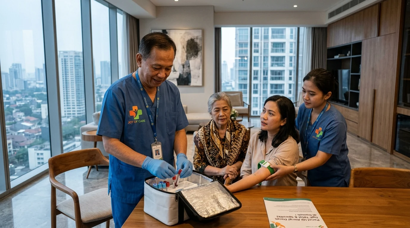 Panel Uji Alergi Darah (IgE Total & Spesifik) di Rumah - Layanan Homecare Medis Joy of Care Jabodetabek