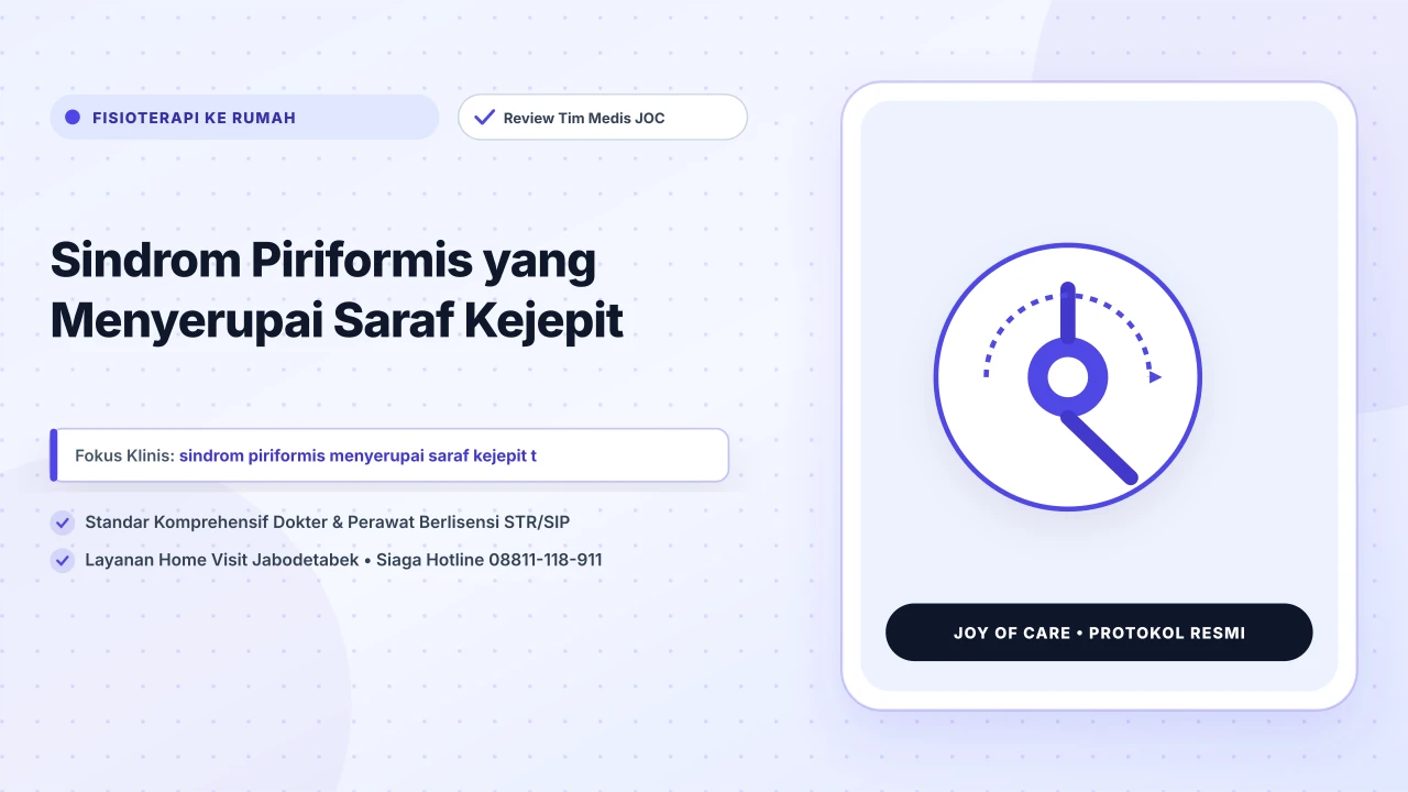 Sindrom Piriformis yang Menyerupai Saraf Kejepit - Layanan Homecare Medis Joy of Care Jabodetabek