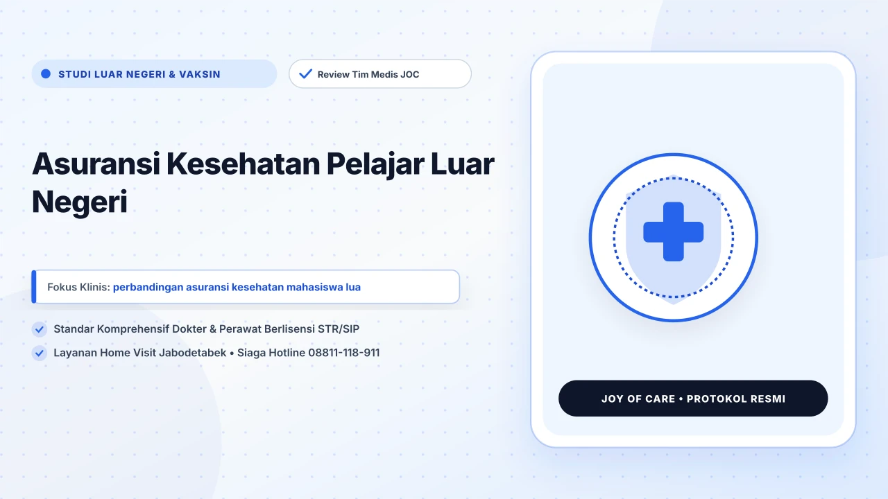 Asuransi Kesehatan Pelajar Luar Negeri - Layanan Homecare Medis Joy of Care